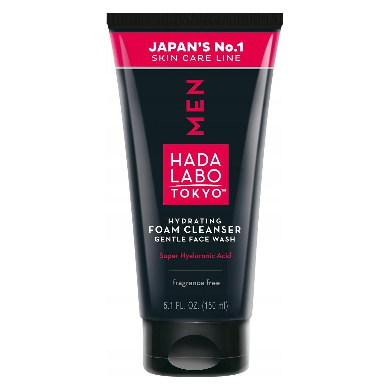 Hada Labo Gesichtswaschcreme Reinigungsschaum mit Hyaluronsäure Gesichtsreiniger für Männer (Reinigungsschaum, 150 ml) (57267016)