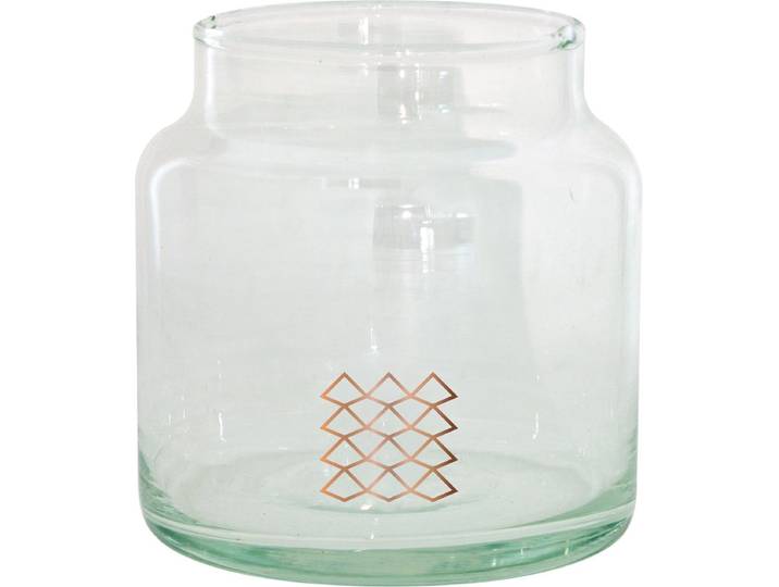 TAK Design Vaas Pattern S - Handgemaakt - Glas - Ø10 x 11 cm - Koper