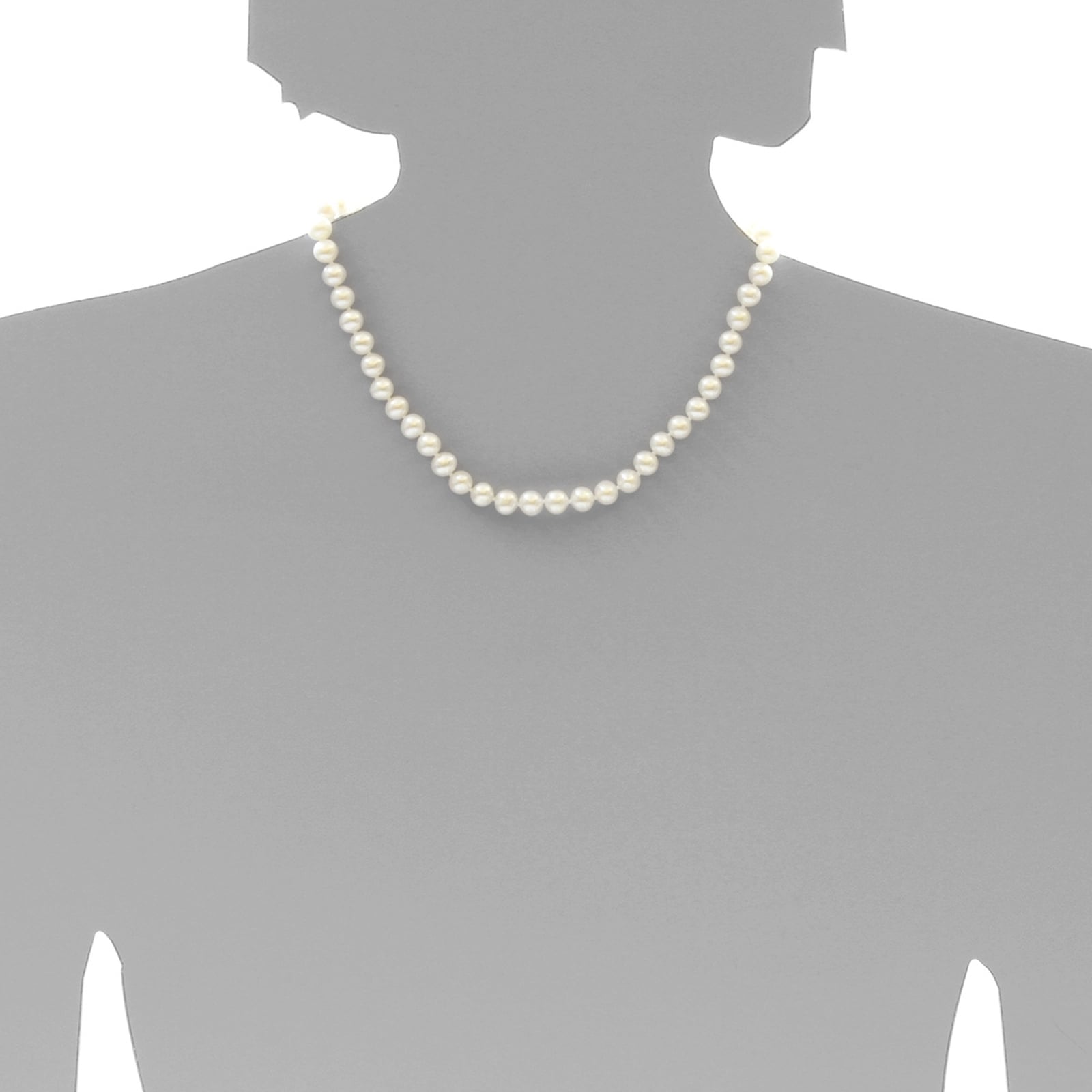 Perlenkette OSTSEE-SCHMUCK "Ostsee-Schmuck Kette Ingrid 7 Kette Ingrid 7" Gr. 45, weiß (weiß, neutral), Halsketten, Damen, 45cm, Silber 925 (Sterlingsilber), L: 42, Perlenkette