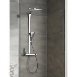 HSK Shower-Set AquaTray Thermostat mit Schwall, mit Glasablage 1006420