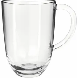 GLASKOCH Leonardo Tasse Napoli, Glastasse, Becher, Kaffeetasse, Kalk-Natron Glas, klar, 380 ml, 024203