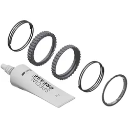 Wartungskit Ratchet DEG, DT SWISS, Service Kit inkl. Zahnscheiben, Federn und Grease (20 g). Passend für RATCHET DEG, Größe: 72 Zähne, Gewicht: 37 g, VE: 1 Kit
