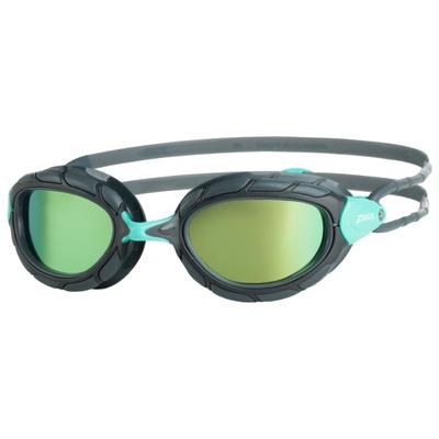 Zoggs - Predator Titanium Reactor - Schwimmbrille Gr Regular grau/ turqoise