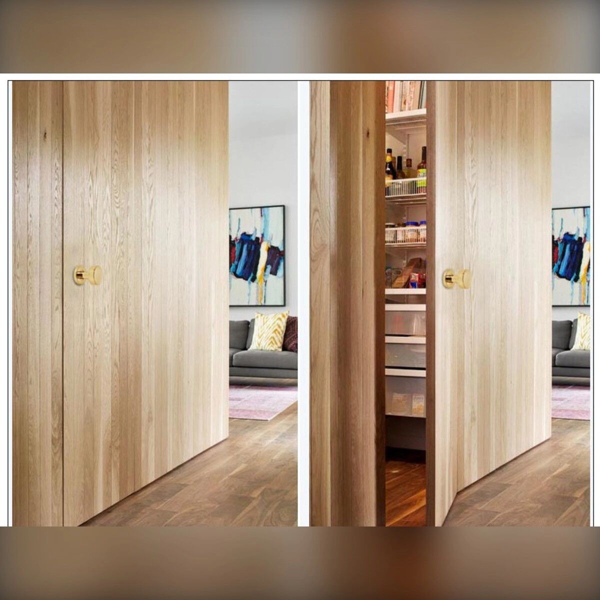 INF Poignée de porte encastrée unilatérale - acier inoxydable 304, poignée affleurante ergonomique pour portes invisibles et Argent