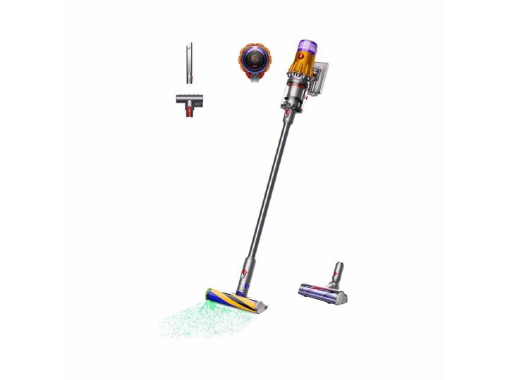 Dyson V12 Detect Slim Absolute Akkustaubsauger – Akku Staubsauger/Besenstaubsauger – gelb