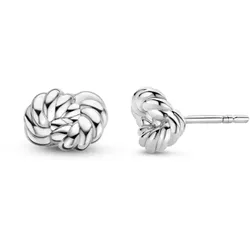 TI SENTO - OHRRINGE - STUD - Knot - silber