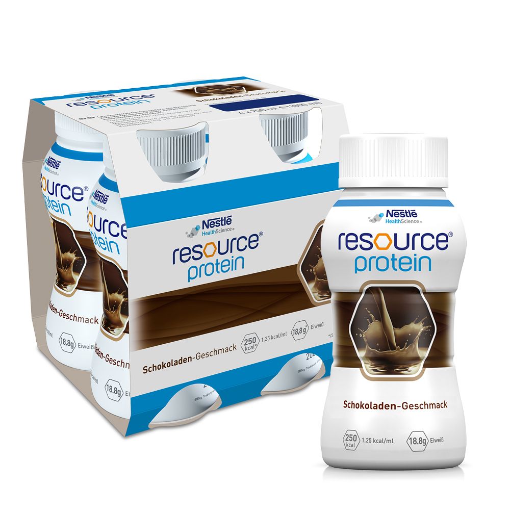 Resource Protein Schokolade neue Rezeptur flüss. 4x200 ml Flüssigkeit