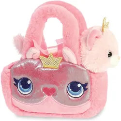 Aurora World 32934 - Fancy Pals, Princess Katze in Tragetasche, Plüsch, ca. 20 cm, 2-teilig (20.50 cm)