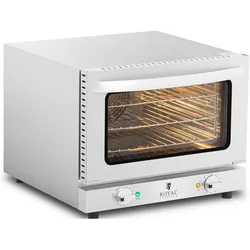 Royal Catering Heissluftofen Konvektomat Kombidämpfer Backofen Edelstahl 2.150 W 3 Gitterroste, Kleinbackofen, Silber