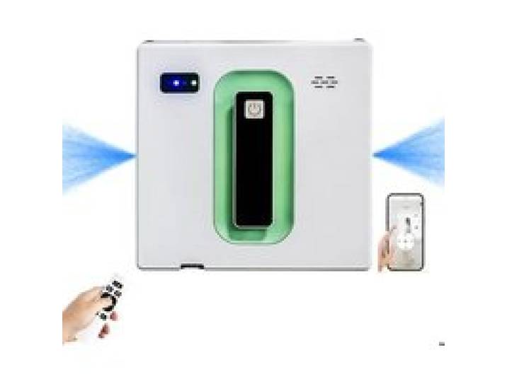 Robot de Nettoyage de Vitres 2500PA Robot Aspirateur avec Télécommande APP Double Pulvérisation Deau Navigation Intelligente