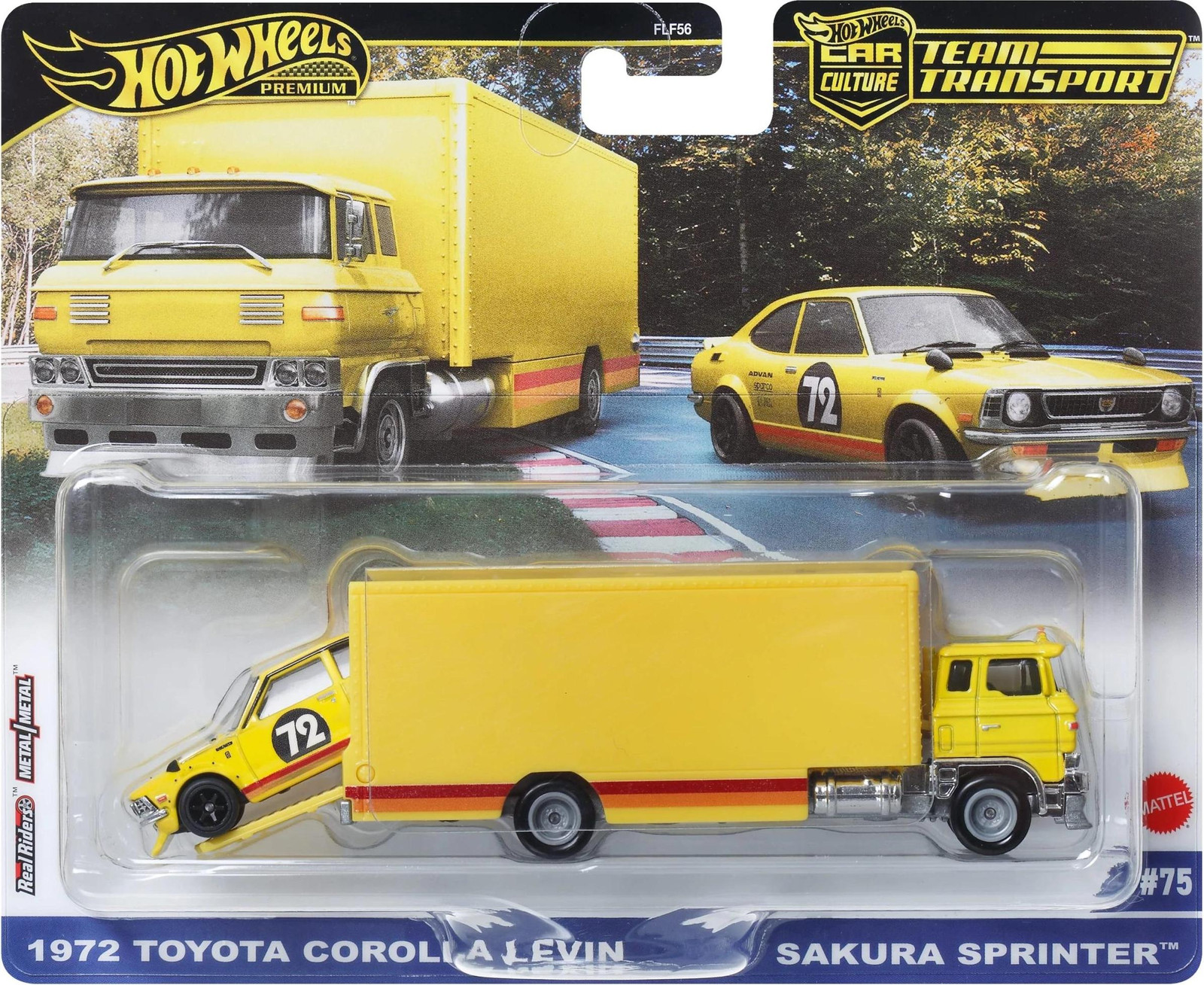 Hot Wheels Team Transport 1972 Toyota Corolla Levin & Sakura Sprinter