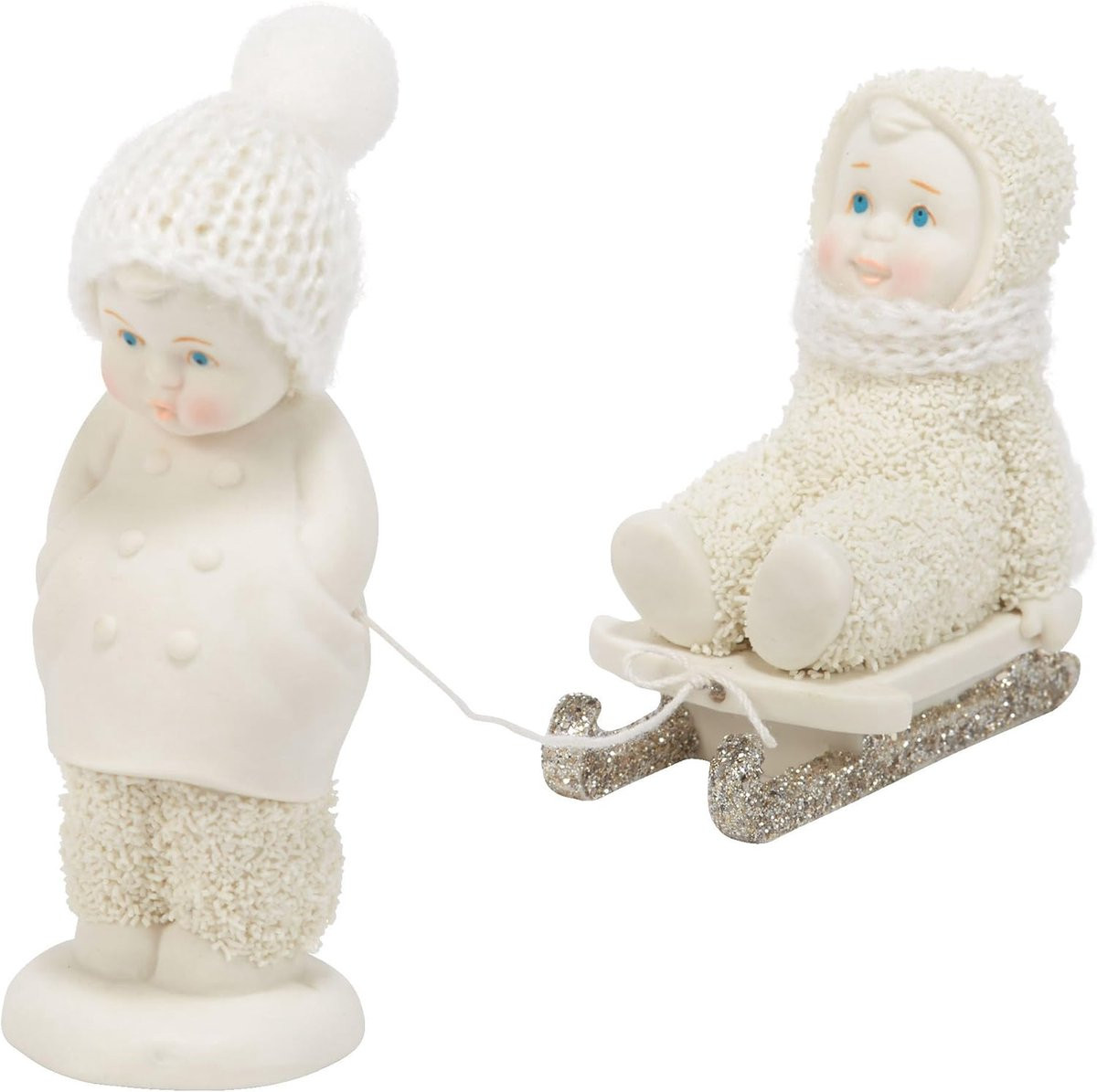 Snowbabies handgemaakt porseleinen verzamelbeeldje voor decoratie, Hoogte: 11.4 cm