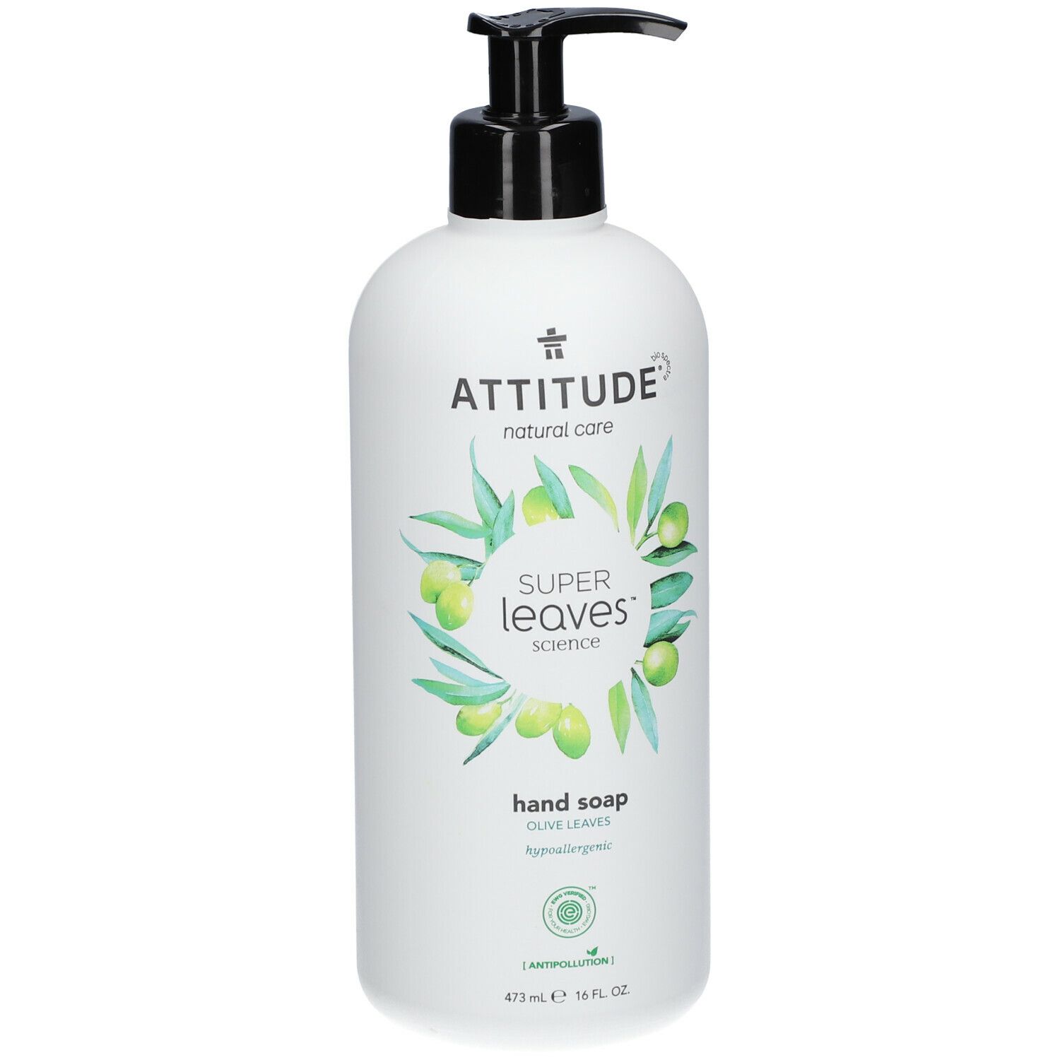 Attitude Natural Handzeep Olijfblad 473 ml Seife