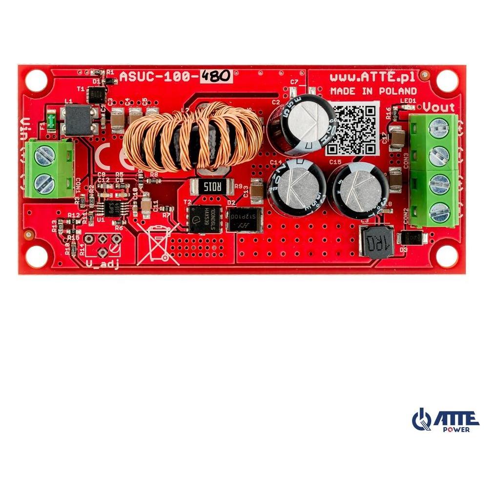 DC/DC-WANDLER ATTE ASUC-100-480-OF DC/DC MODUL Vin 10...30VDC Vout 48VDC Pout 100W (18123)