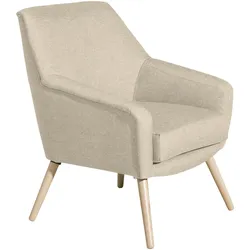 SESSEL Kachka Bezug Flachgewebe Buche natur / beige