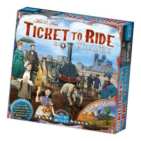 Asmodée Ttr Ticket To Ride Map Collection France Old West (Deutsch, Englisch, Französisch, Italienisch, 2 - 5 Spieler) (DOW0009)