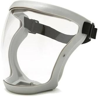 DynamicDeals Premium Full Face Shield Safety Mask With Anti Fog Face Cover & Oil Proof Protection grey