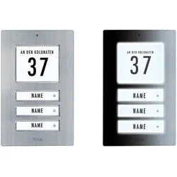 Modern-Electronics, Klingel + Türsprechanlage, m-e 41067 Klingelplatte beleuc (Kabelgebunden)