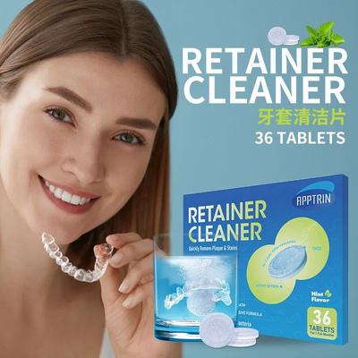 Inspired Living Premium Braces & Denture Cleaning Effervescent Tablets Deep Clean Oral Appliance Care 96 Tablets