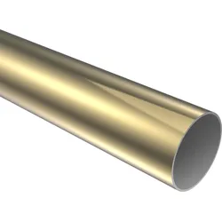 RUNDROHR 100 cm, 28 mm Ø Messing-farbig