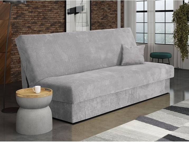 MIRJAN24 Schlafsofa Adela Mini Cord, mit Schlaffunktion und Bettkasten, Aufklappbar, Bonellfeder