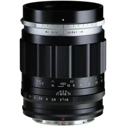 Voigtländer Portrait Heliar 75mm / 1.8 schwarz (Nikon Z, Vollformat), Objektiv, Schwarz