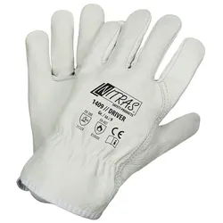 AS Arbeitsschutz Arbeitshandschuhe | 12 Paar Lederhandschuhe Nitras DRIVER | Gr.10