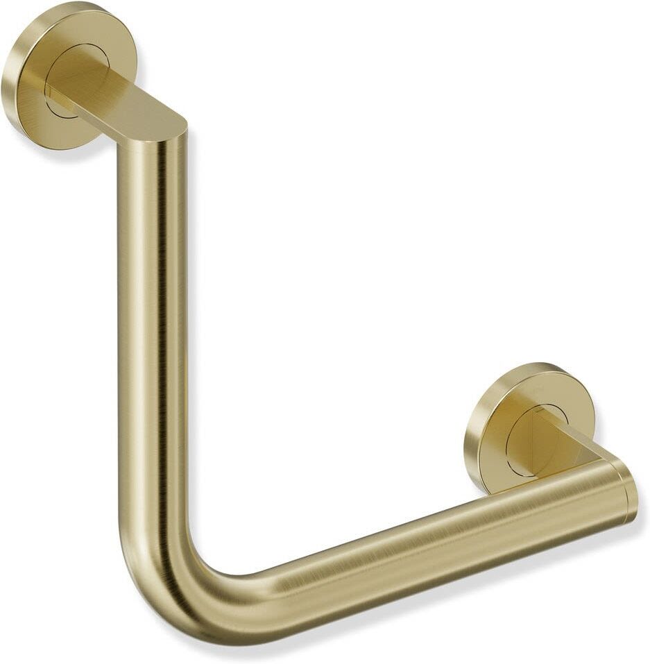 HEWI System 900 Winkelgriff 25,5 cm, links und rechts, Accessoires, 900.22.10070 LP, messing gebürstet