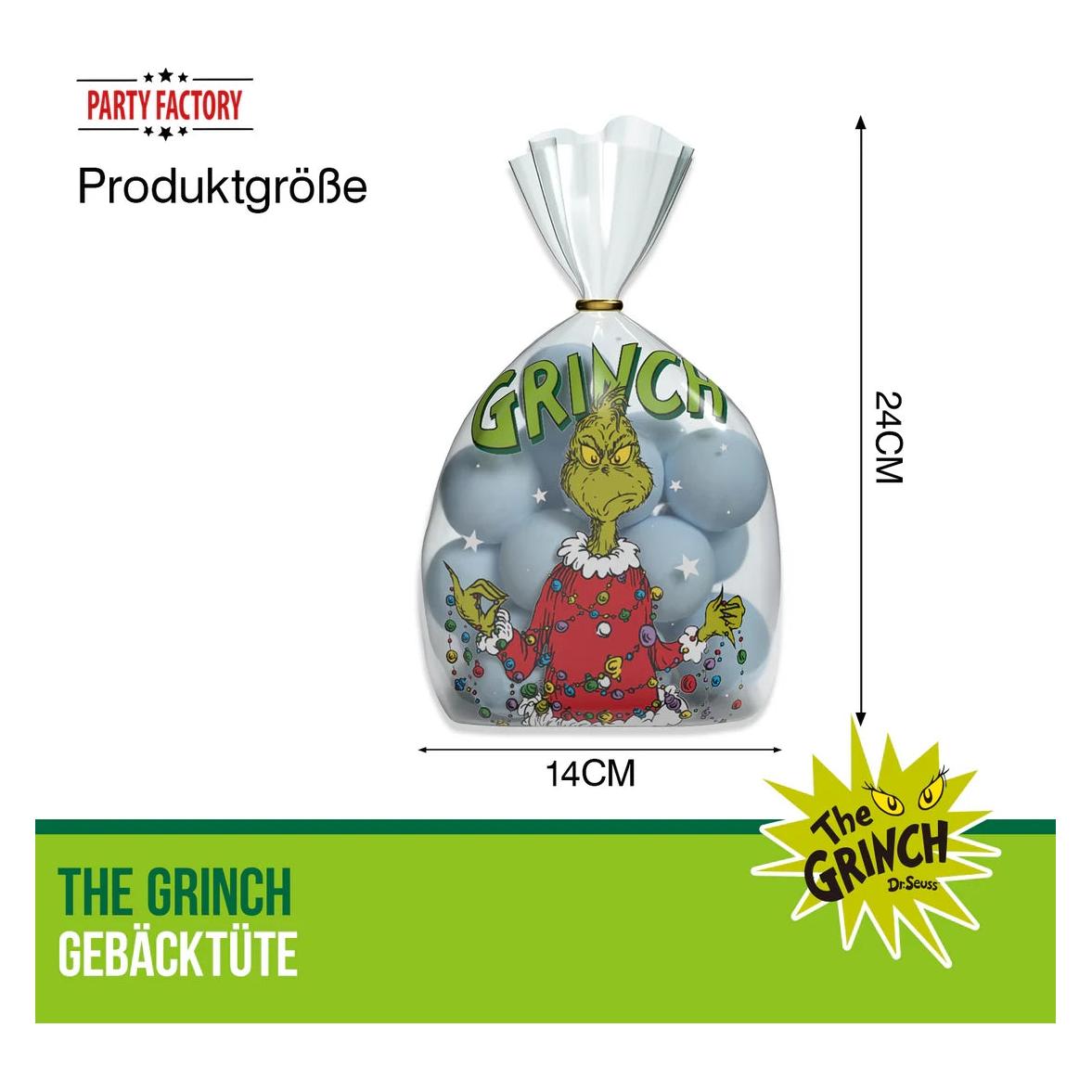 Partyfactory Der Grinch Gebäck Tüte (8x) (70435982)