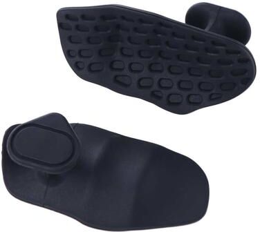 Clever Finds Ergonomic Silicone Weightlifting Grips Anti Slip Palm Protectors black