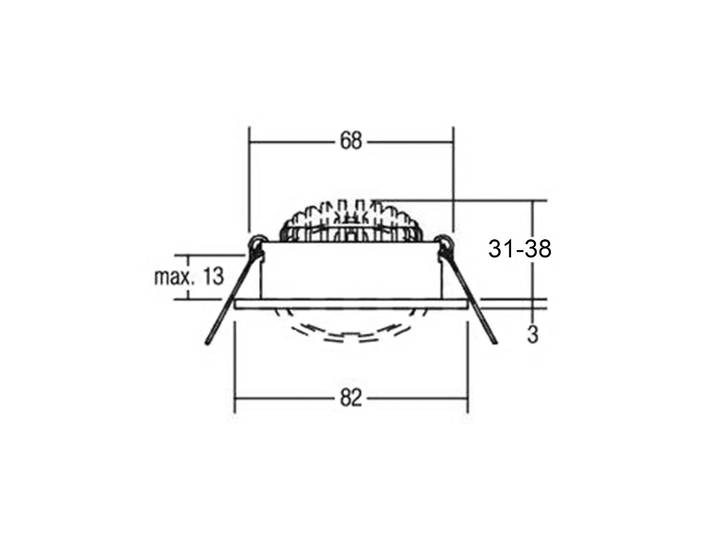 Deko-Light LED-Deckeneinbaustrahler Dione 4.000 K schwarz Dione, dimmbar, schwarz, für Wohn- / Esszimmer, Aluminium, Modern, Einbauleuchte