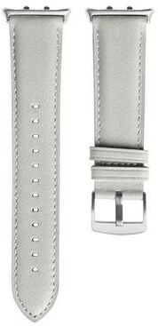 Everyday Crate Honor Watch 5 Genuine Leather Watch Band Adjustable Leather Watch Strap Pointed Tail Replacement white