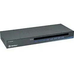 Trendnet 16-Port USB/PS/2 Rack Mount KVM Switch Tastatur/Video/Maus (KVM)-Switch Rack-Einbau Schwarz