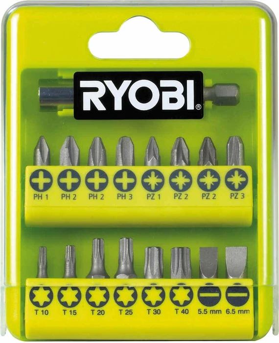 Ryobi Bit-Set 17teilig RAK17SD 51320 (Kreuz Phillips PH, Kreuz Pozidriv PZ, Schraubschlitz) (5132002550)