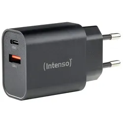Intenso 30W USB-A, UBS-C Ladegerät, schwarz
