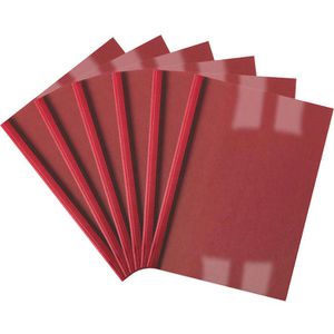 GBC Thermobindemappen LinenWeave, A4, 3mm, 30 Blatt, Leinen-Karton, rot, 100 Stück