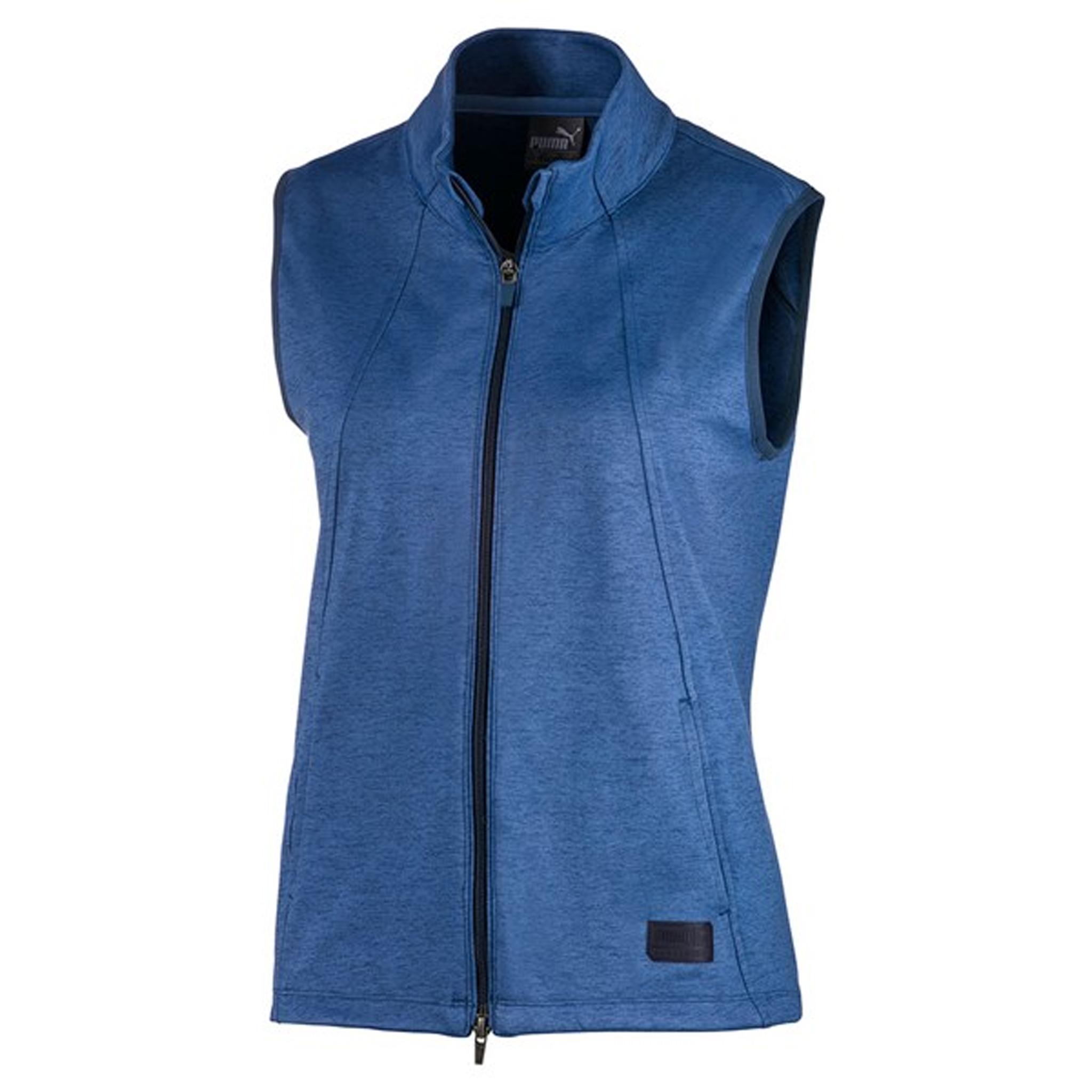 Puma CloudSpun Warm Up Weste Reißverschluss UP Blue Womens Ärmeln 595852 02