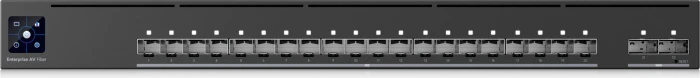 Ubiquiti Switch UniFi 20xSFP+ 10GBit/2xQSFP28 100GBit Managed 19" Rack-Mountable, 1,3" Touchscreen