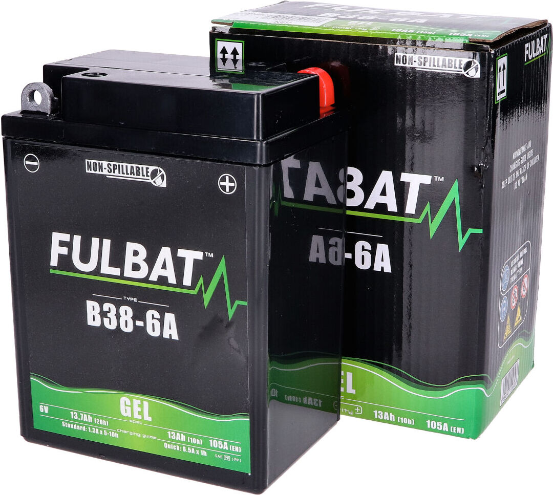 Batterie B38-6A GEL 6V 13.7Ah wartungsfrei 100% wasserdicht für motorisierte Sportarten
