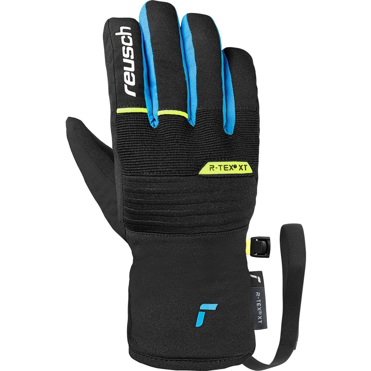Reusch Benji R-tex XT Junior black / brilliant blue / safety yellow (7002) 4 6561211-7002-4