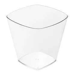 MONOUSO - Probierbecher PS Transparent 200ml 7,2x4,5x7cm (100 Stück)