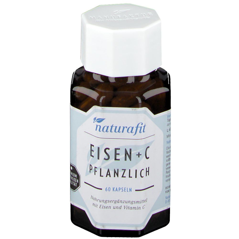 Naturafit Eisen plus C pflanzlich Kapseln 60 St