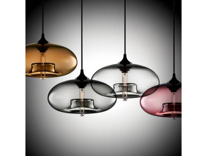 Verre moderne coloré LED lampe suspendue lampes suspendues pour Restaurant Bar boutique Vintage intérieur lampes suspendues décoration éclairage