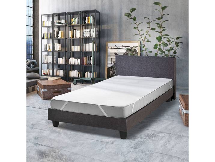 Matratzenauflage SETEX 14PE, Auflage 90x200 cm, 140x200 cm und weiteren Grössen , weiss (weiß), B:140cm L:200cm, Bezug (oben): 100% Baumwolle. Bezug (unten): 90% Polypropylen, 10% Polyethylen, Matratzenzubehör, Matratzenauflage, In der Babygrösse 70 x 40 cm ohne Eckgummi zum Schutz Ihres Kindes