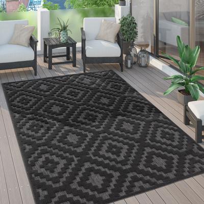 Paco Home Indoor & Outdoor Rug With Moroccan Trellis High-Low Pattern