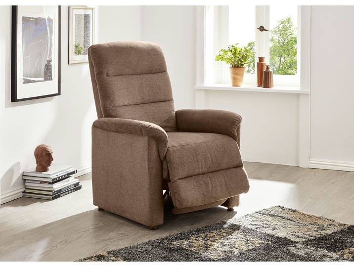 Relax-Sessel mit doppelter Federung, Cappuccino