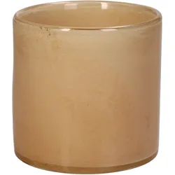 Kerzenhalter (DH 10x10 cm) - gelb - DH 10x10 cm