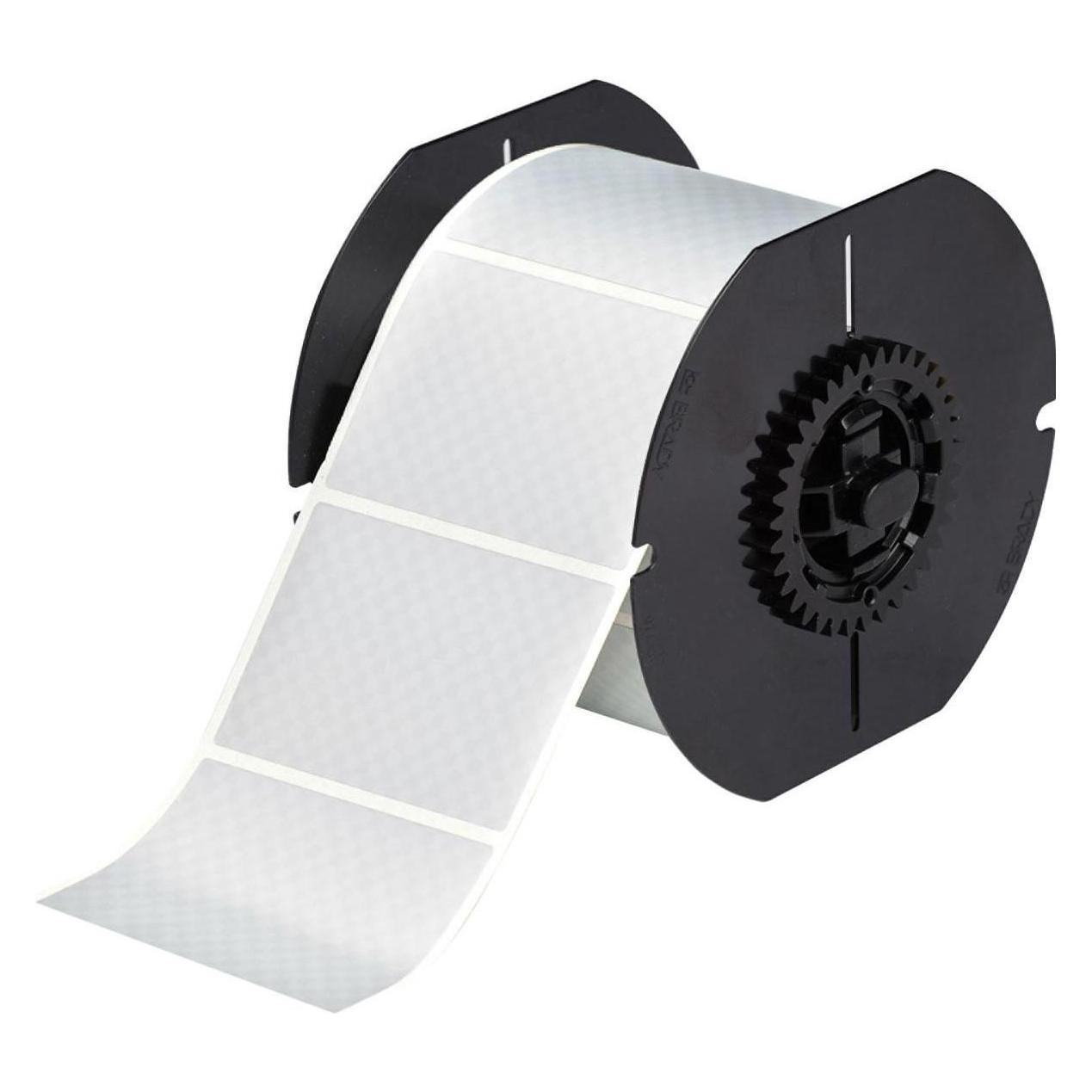 Brady B30-222-438, metallisierter Polyester, matt, 76.20 x 50.80 mm, fälschungssicher, permanent ( (82.55 mm) (B30-222-438)