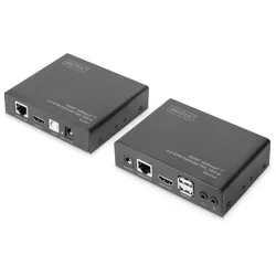 Digitus 4K HDMI HDBaseT™ 2.0 KVM Extender Set, 100 m