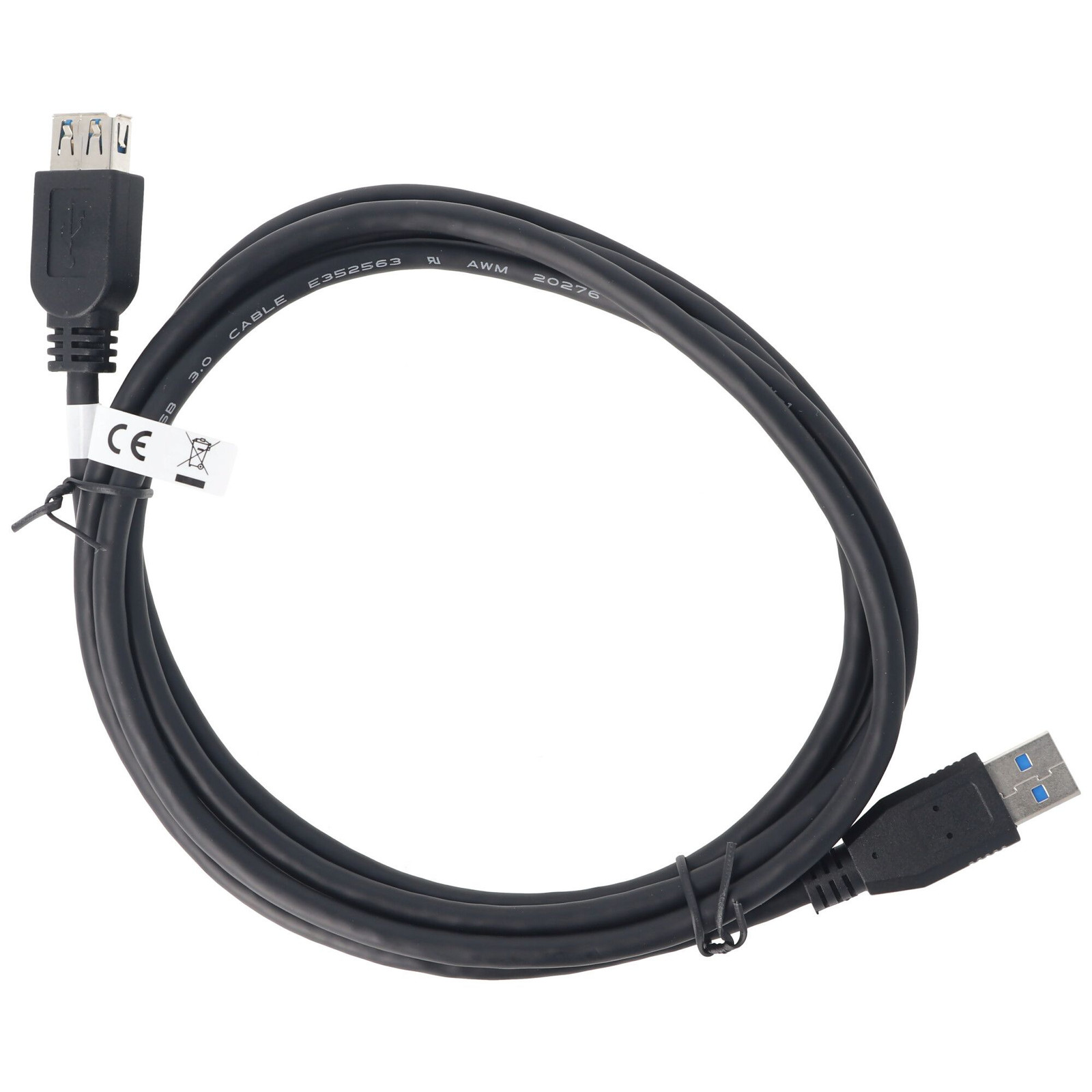 Hama USB 3.0 SuperSpeed verlengkabel, 1,8 m, Zwart